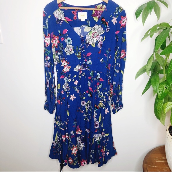 Anthropologie Maeve Flowy Floral dress. This is just lovely 💙 - Picture 2 of 11